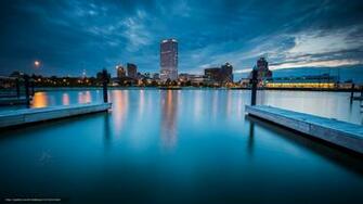 Wallpaper Milwaukee City Night Desktop In