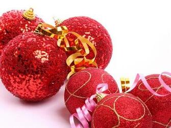 Red Christmas Balls Wallpaper High Quality