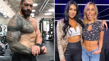 Wwe These Photos From Roman Reigns Billie Kay Peyton Royce