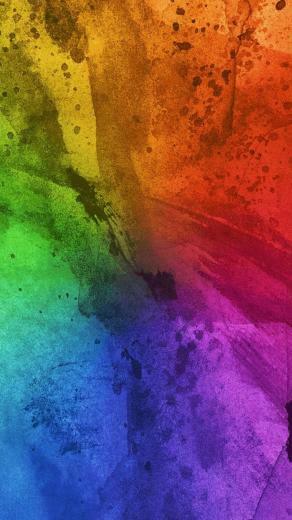 Abstract Colorful Splash Art iPhone Wallpaper