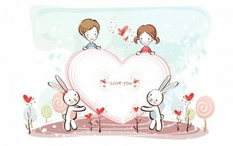 Cute Couple Love Wallpaper