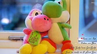 Romantic Yoshi Wallpaper