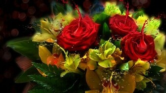 Wallpaper 3d Red Roses HD Desktop