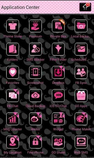 Mustache Go Sms Theme Is Must Have The Sparkly Sunglasses And