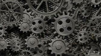 Gears Mechanical Technics Metal Steel Abstract Abstraction Steampunk