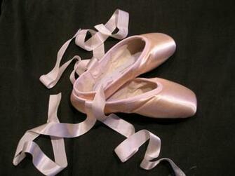 Pink Color Image Ballet Shoes Wallpaper Photos