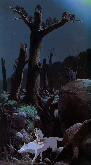 Studio Ghibli iPhone Princess Mononoke Wallpaper