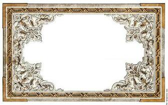 Vintage Shabby Chic Ornate Full Border Details
