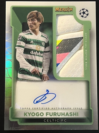 Topps Merlin Chrome Kyogo Furuhashi Match Ball Signature