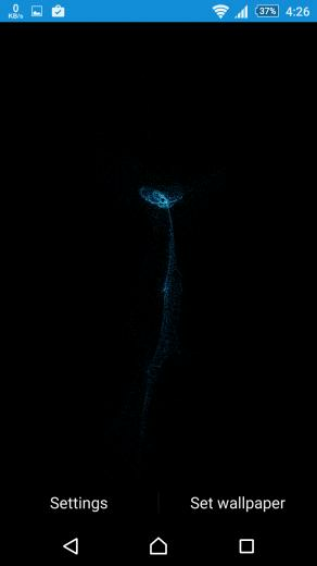 An Animated Wallpaper Consisting Of Thousands Small Particles
