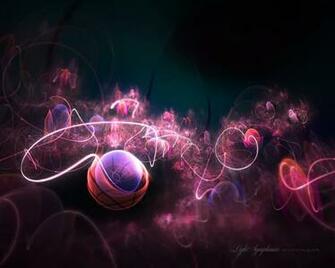 Abstract Visual Graphics Of Light Digital Wallpaper