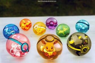 The Pokeballs Of Eevee And Eeveelutions By Jonathanjo