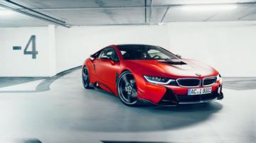 Desktop Wallpaper Bmw I8 Luxury Red Sports Car HD Image