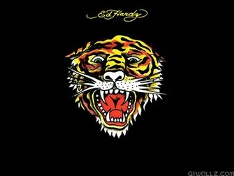 Ed Hardy Tiger Wallpaper Myspace Background