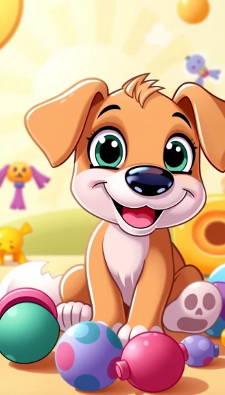 Cartoon Puppy Wallpaper