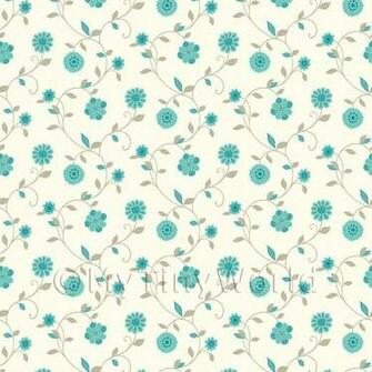Teal Flowers