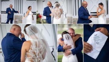 Amazing Father Daughter First Look Wedding Photos Omg Pa