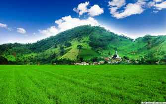 Green Hill Wallpaper High Res Collcetion Cool