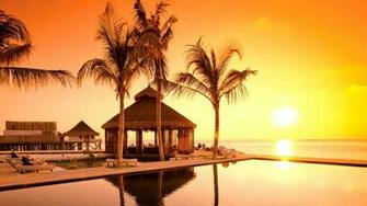 Similiar Sunset Beach Hut Wallpaper Keywords