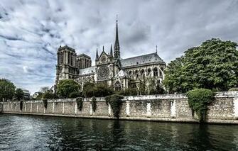 Wallpaper Paris France Ile De La Cit Notre Dame Cathedral River