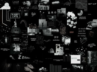 Aesthetic Black Background Wallpaper