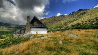 Mountain Cabin Wallpaper HD