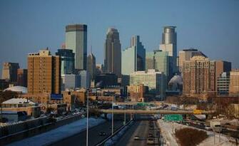 Pin Minneapolis Skyline At Night Snow Winter Wallpaper City