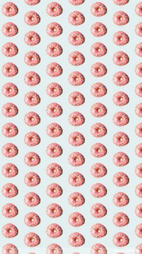 Tasty Pink Ice Donuts Android Wallpaper Food