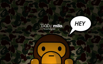 Pink Bape Cartoon Wallpaper On