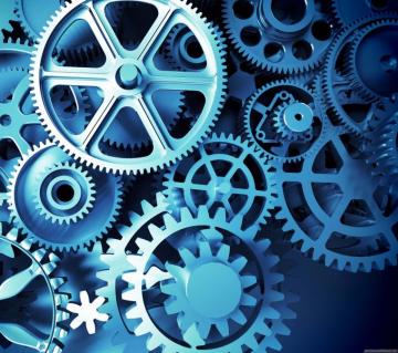 Mechanical Gears Wallpaper Top