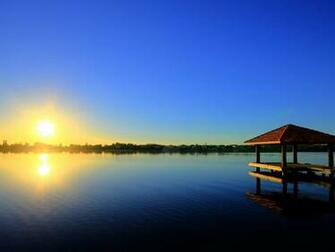 Beautiful Sunrise On A Peaceful Lake HD Wallpaper