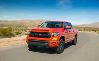 Toyota Tundra Trd Pro Front Three Quarter In Motion Photo