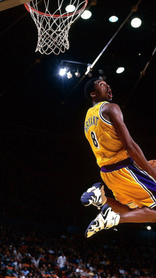 Reverse Slam Dunk Kobe Bryant iPhone Wallpaper