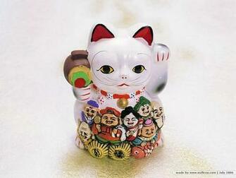 Maneki Neko Picture Japanese Beckoning Cat Wallpaper