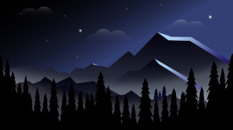 Night Mountains Minimalist 8k HD 4k Wallpaper Image Photos And Picture