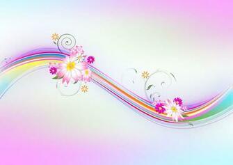 Floral Abstract Design Wallpaper From Girly Gradient