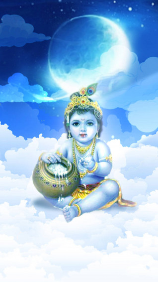 Krishna iPhone Wallpaper