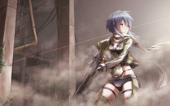 Sinon Asuna Sword Art Online Gun Gale Anime Sao Ggo HD