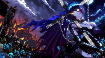 Moon Ikki Tousen Ryomou Shimei Anime Girls Wallpaper