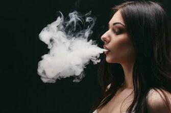 Smoke Girl Wallpaper HD Background Itl Cat