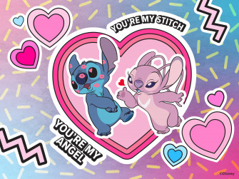 Valentine S Day Stitch And Angel Wallpaper Desktop iPad