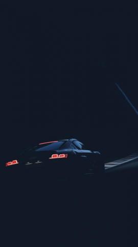 Aston Martin Black Car Dark iPhone Wallpaper