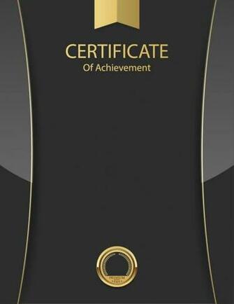Black Background Material Certificate Adobe Photoshop In