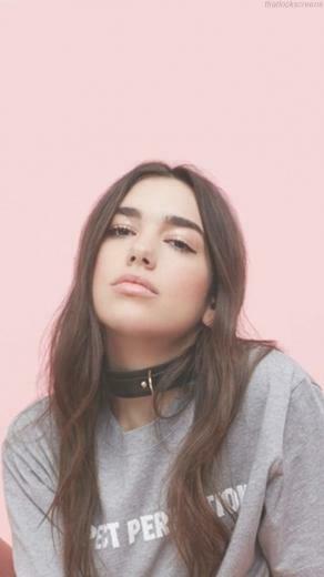 Dua Lipa Lockscreen iPhone Wallpaper