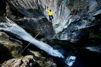 Slackline Highline In The Patagonian Andes Johannes Mair