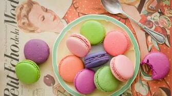 Macarons Wallpaper Top Background