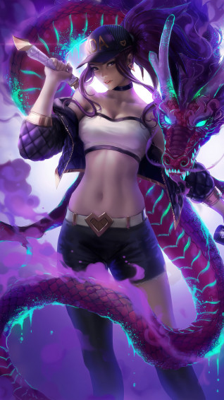 K Da Akali Dragon 4k Phone iPhone Wallpaper 2980a