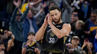 Steph Curry With Night Pose Wallpaper