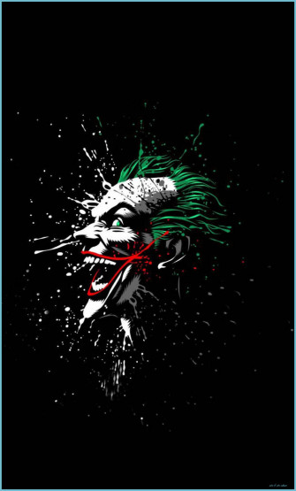 3d Joker iPhone Painting Streaks Wallpaper