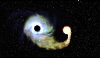Black Hole Yin Yang Shown At The End Of A Vsauce Video
